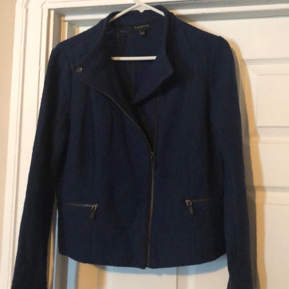Modern Talbots boiled wool zip jacket 6 - Picture 4 of 8